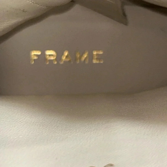 FRAME LeMaddox Lizard bootie EU 36 white boot black zipper - very sexy!  EUC - Picture 13 of 15